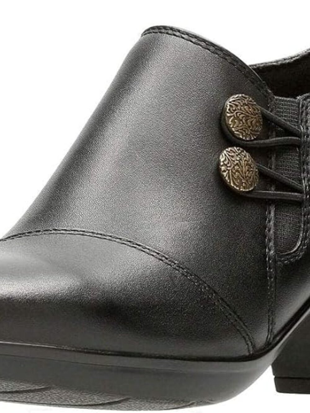 Clarks Emslie Warren Leather Loafers Black 6W
